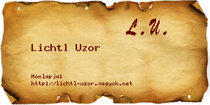 Lichtl Uzor névjegykártya